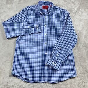 Southern Proper Blue Plaid Button Down Shirt Tailored Fit Men's Size XL
